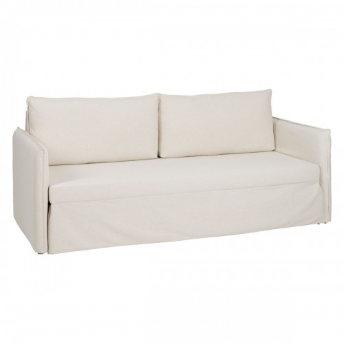 Sofa Beige Polyester Linen 210 x 93 x 95 cm image 1