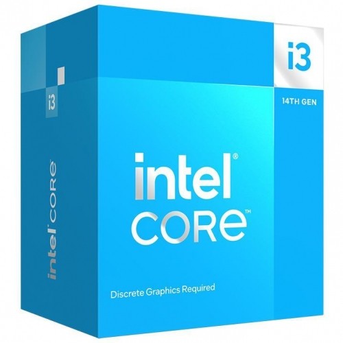 CPU|INTEL|Desktop|Core i3|i3-14100|Raptor Lake|3500 MHz|Cores 4|12MB|Socket LGA1700|60 Watts|GPU UHD 730|BOX|BX8071514100SRMX1 image 1