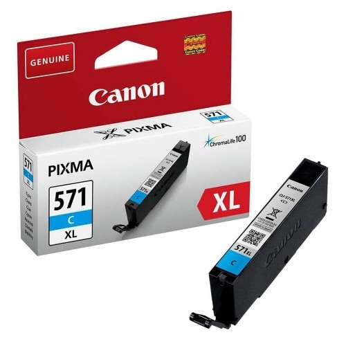 Картридж с оригинальными чернилами Canon CLI-571XL Циан image 1