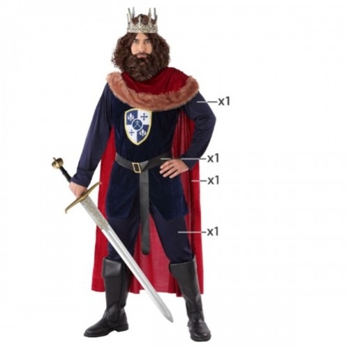 Costume for Adults Medieval King Adult image 1