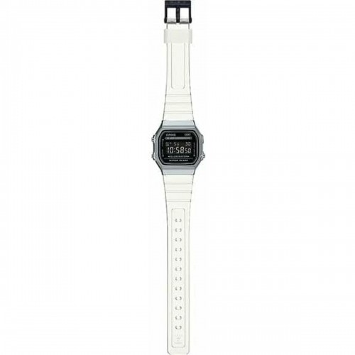 Unisex Watch Casio VINTAGE COLLECTION - TRANSPARENT BAND - BLACK Black Silver (Ø 36 mm) image 1