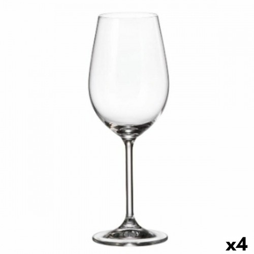 Set of cups Bohemia Crystal Clara 350 ml White 6 Pieces 6 x 8 x 22 cm (6 Units) (4 Units) image 1