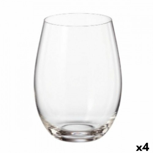 Набор стаканов Bohemia Crystal Clara 560 ml Стеклянный 6 Предметы (4 штук) image 1