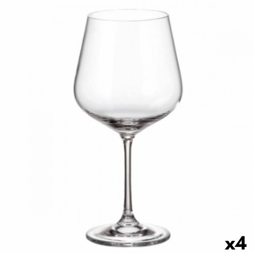 Set of cups Bohemia Crystal Sira 600 ml (6 Units) (4 Units) image 1