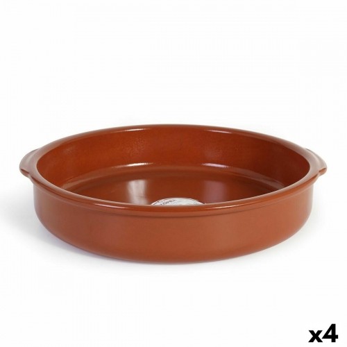 Saucepan Azofra Baked clay 38,5 x 36 x 7,5 cm (4 Units) image 1
