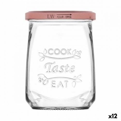 Банка из прозрачного стекла Inde Tasty С крышкой 550 ml (12 штук) image 1