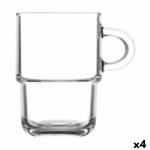 Set of Mugs LAV 360 ml 11 x 8 x 12 cm Stackable 4 Units (6 Pieces) image 1