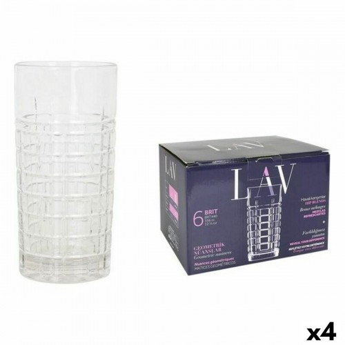 Набор стаканов LAV Brit 6 Предметы (4 штук) (356 ml) image 1