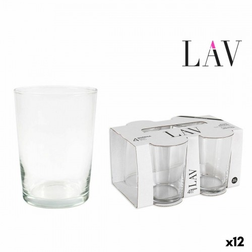 Set of glasses LAV Best offer 4 Pieces (4 Units) (12 Units) (520 ml) image 1