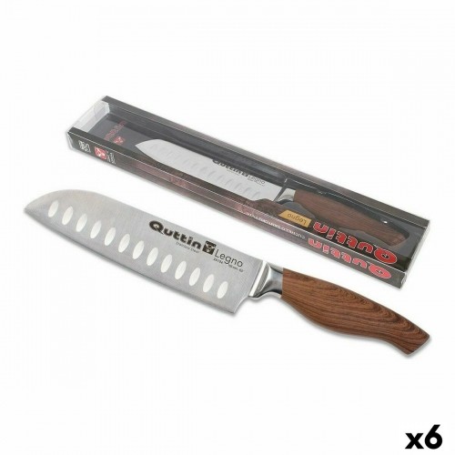 Kitchen Knife Quttin Santoku Legno 17 cm (6 Units) image 1