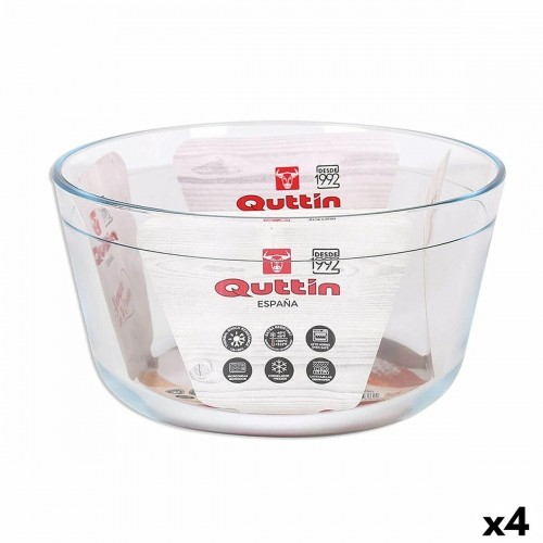 Baking tray Quttin 104639 Glass 2,9 L (4 Units) (21,5 cm) image 1