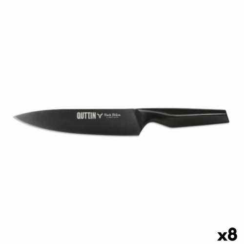 Chef's knife Quttin Black Edition 20 cm (8 Units) image 1