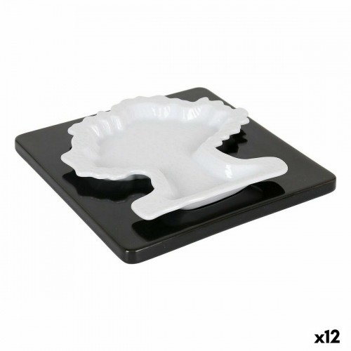 Uzkodu paplāte Viejo Valle Komplekts 2 Daudzums Porcelāns Koks 16,8 x 16,8 x 1,1 cm (12 gb.) image 1