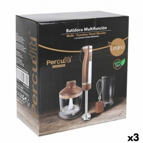 Multifunction Hand Blender with Accessories Percutti Legno 1100 W image 1