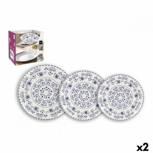 Tableware Inde Blur Stoneware (2 Units) (12 pcs) image 1