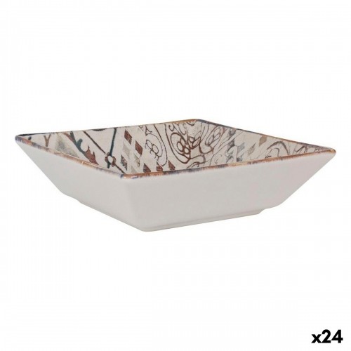 Salad Bowl La Mediterránea Grecia Porcelain 18 x 18 x 5 cm (24 Units) image 1