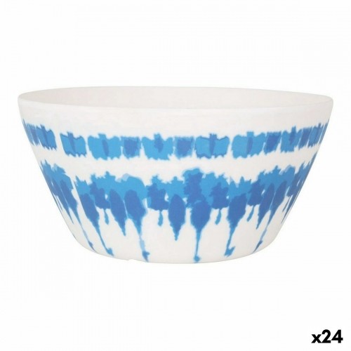Salad Bowl Santa Clara Tie-Dye Blue White Melamin (24 Units) image 1