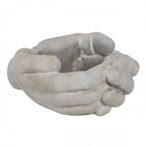 Planter Grey Cement Hand 24 x 22 x 12 cm image 1