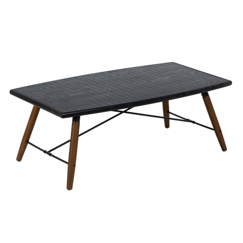 Bigbuy Home Кофейный столик OSLO Чёрный Натуральный Железо Деревянный MDF 109,5 x 60 x 40,5 cm image 1