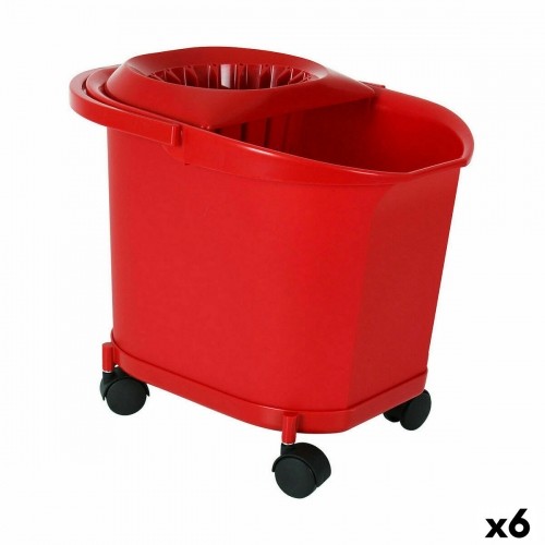 Cleaning bucket 16 L Red (6 Units) image 1