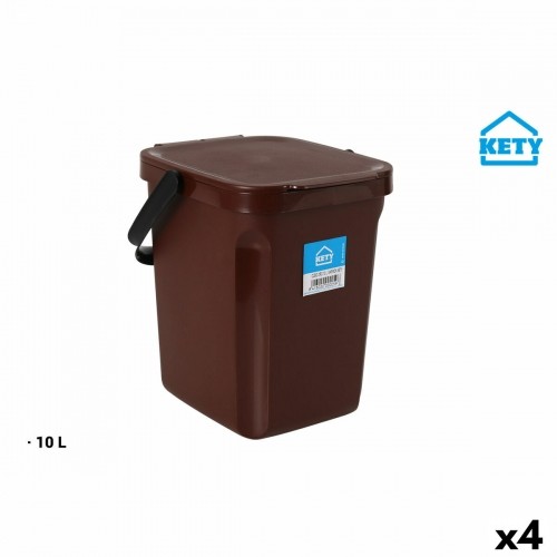 Bigbuy Home Atkritumu tvertne 10 L (4 gb.) image 1