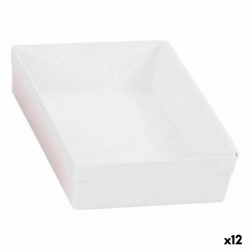 Bigbuy Home Daudzfunkcionāla Kaste Modulārs Balts 22,5 x 15,5 x 5,3 cm (12 gb.) image 1