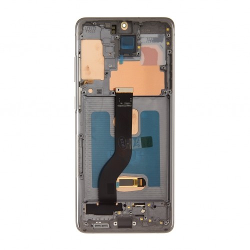 For_samsung LCD display + Touch Unit + Front Cover for Samsung G986|G985 Galaxy S20+ Cosmic Gray image 1