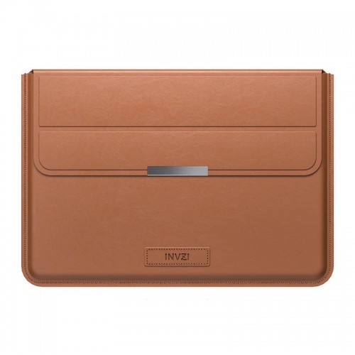 INVZI Leather Case | Cover with Stand Function for MacBook Pro|Air 15"|16" (Brown) image 1
