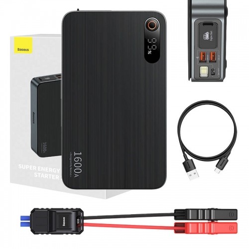 Powerbank|Baseus Super Energy PRO Car Jump Starter, 1600A, USB (black) image 1