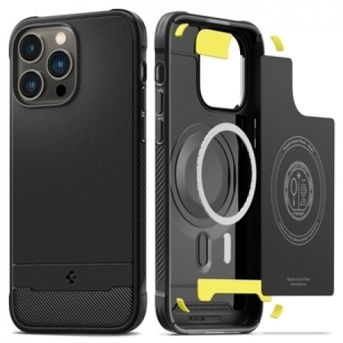 Spigen Rugged Armor MAG iPhone 15 Pro Max 6,7" Magsafe czarny|matte black ACS06561 image 1