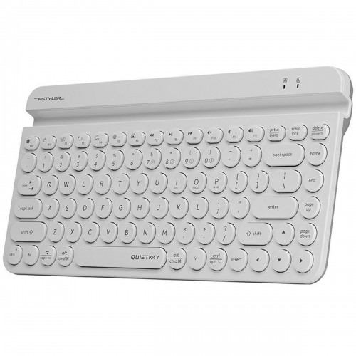 Keyboard A4 Tech A4TKLA47187 QWERTY White image 1