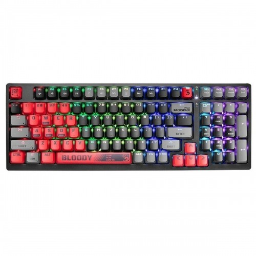 Keyboard A4 Tech A4TKLA47261 Male Mechanic Black Multicolour QWERTY image 1