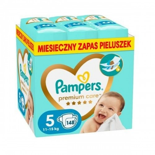 Одноразовые подгузники Pampers 5 (148 штук) image 1