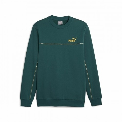 Men’s Sweatshirt without Hood Puma ESS+ Minimal Gold Cr Dark green image 1