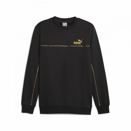 Толстовка без капюшона мужская Puma ESS+ Minimal Gold Cr Чёрный image 1