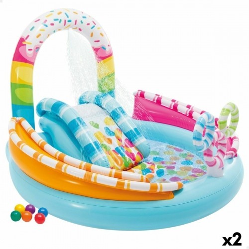 Inflatable Paddling Pool for Children Intex Sweets 165 L 170 x 122 x 168 cm (2 Units) image 1