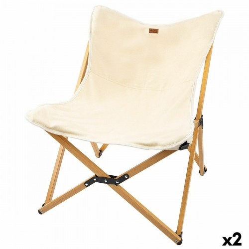 Saliekamais kempinga krēsls Aktive Augsne 58 x 73 x 61 cm (2 gb.) image 1