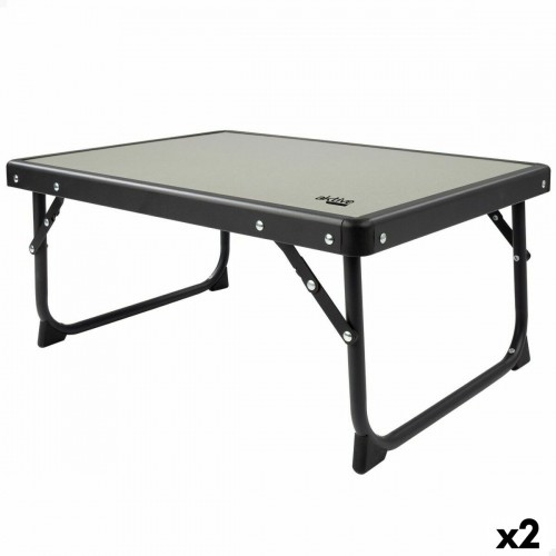 Folding Table Aktive Camping Grey 56 x 25 x 40 cm (2 Units) image 1