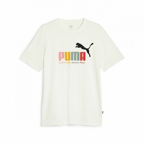 Men’s Short Sleeve T-Shirt Puma Ess+ White image 1