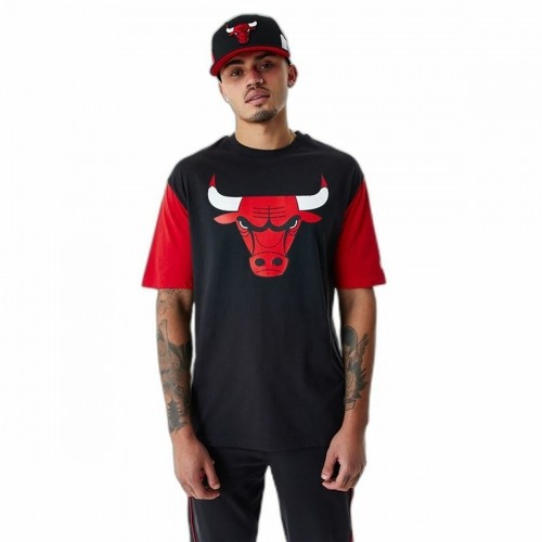 Men’s Short Sleeve T-Shirt New Era NBA Colour Insert Chicago Bulls Black image 1