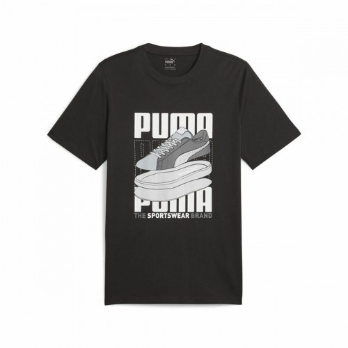 Men’s Short Sleeve T-Shirt Puma Graphiccs Sneaker Black image 1