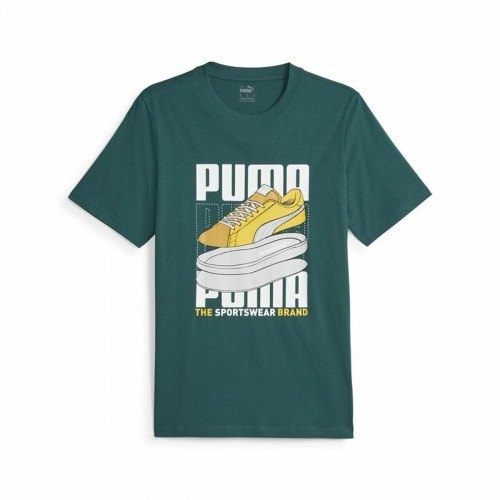 Men’s Short Sleeve T-Shirt Puma Graphiccs Sneaker Green image 1