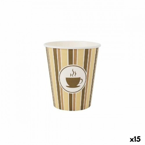 Набор стаканов Algon Картон Кафе 30 Предметы 250 ml (15 штук) image 1