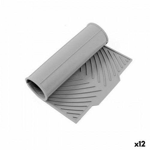 Silicone Strainer Quttin Grey 37 x 24,5 cm (12 Units) image 1