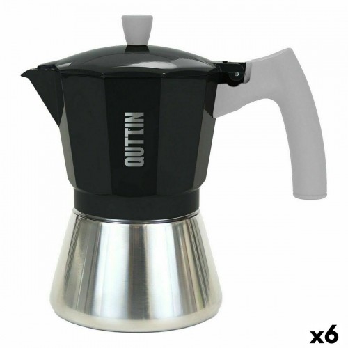 Итальянская Kофеварка Quttin 9 Чашки Алюминий Сталь 450 ml (6 штук) image 1