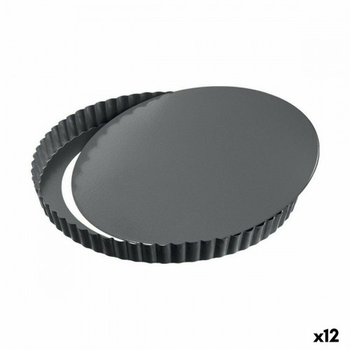 Springform Pan Quttin Black Carbon steel 32 x 2,8 cm (12 Units) image 1