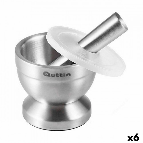 Mortar Quttin Stainless steel Non-slip Steel 9,8 x 8,2 cm (6 Units) image 1