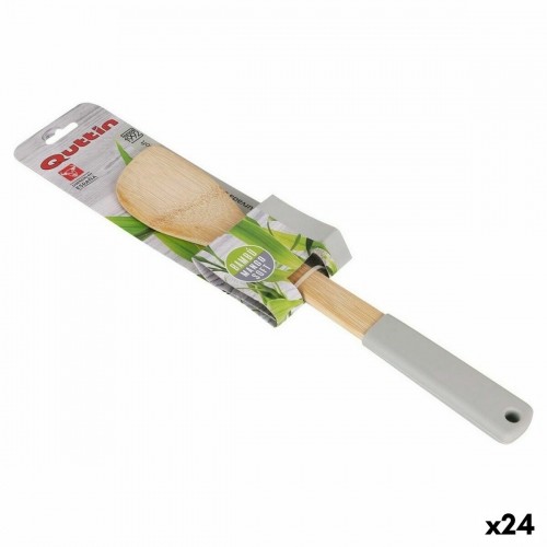 Kitchen Spatula Quttin Soft Bamboo 30 x 6 cm (24 Units) (30 cm) image 1