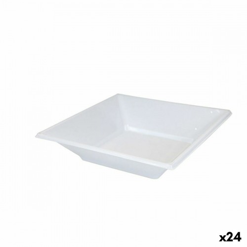 Набор многоразовых тарелок Algon Белый Пластик (24 штук) image 1