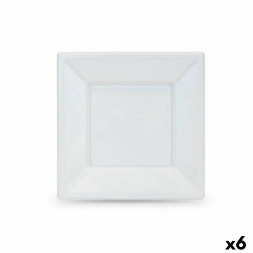 Набор многоразовых тарелок Algon Белый Пластик 18 x 18 x 1,5 cm (36 штук) image 1